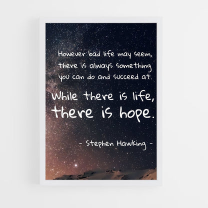 ap-stephen hawking-9 cadre Blanc