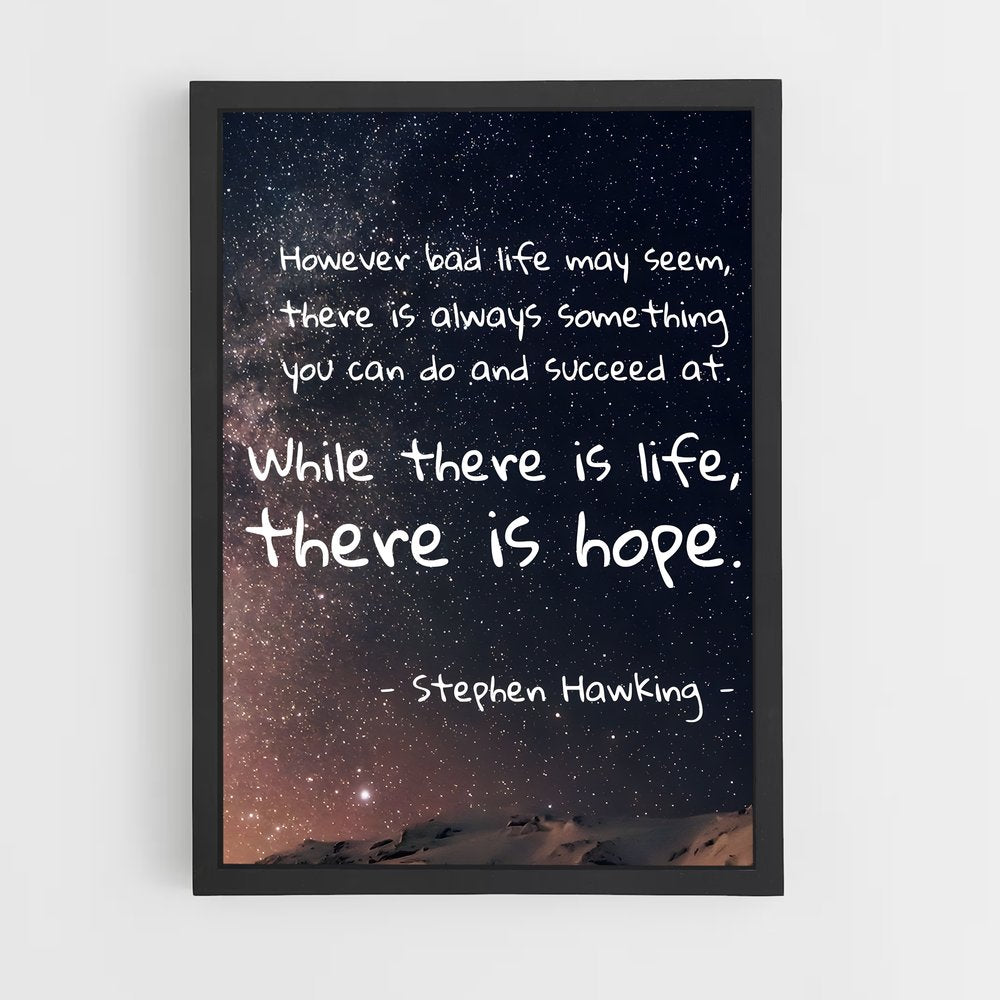 ap-stephen hawking-9 cadre Noir