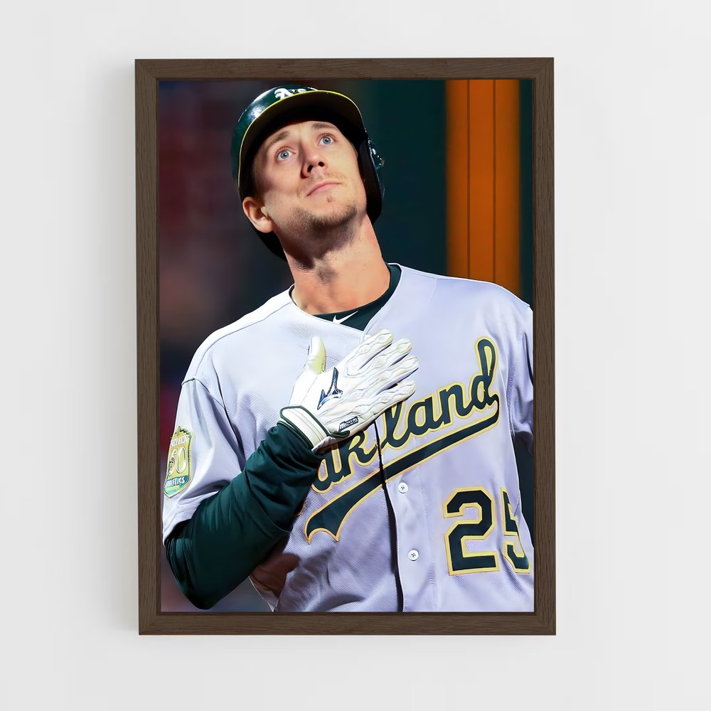 ap-stephen piscotty-2 cadre Bois foncé