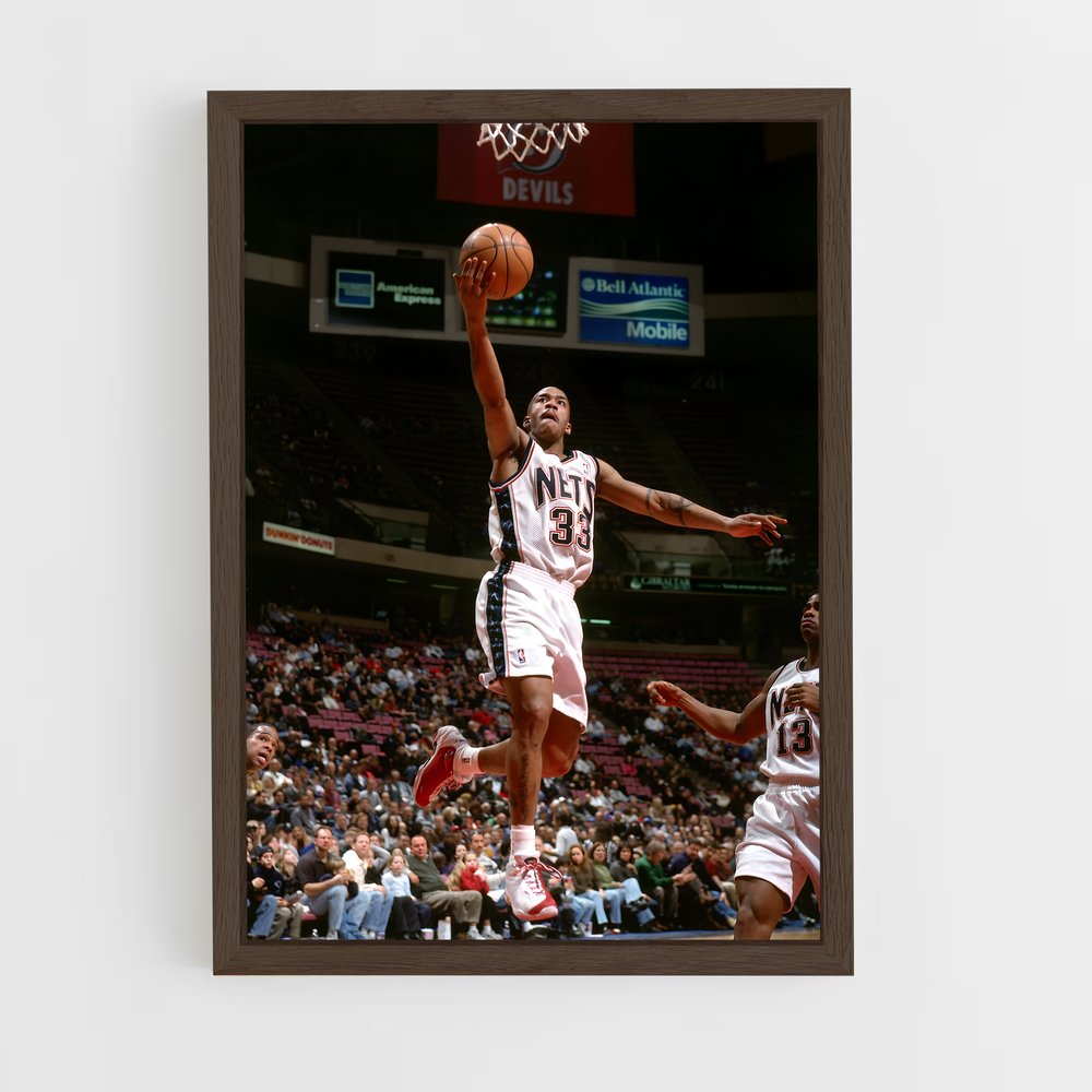 ap-stephon marbury-4 cadre Bois foncé