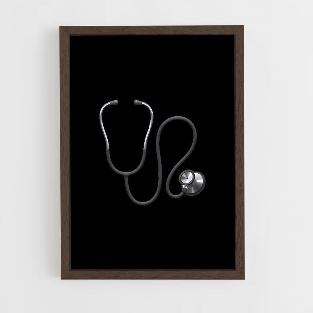 ap-stethoscope-6 cadre Bois foncé