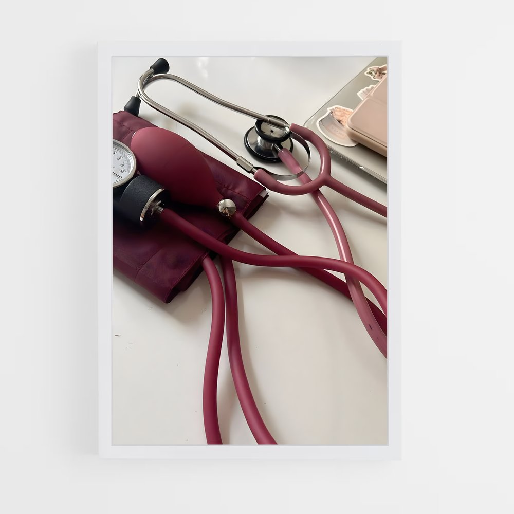 ap-stethoscope-8 cadre Blanc