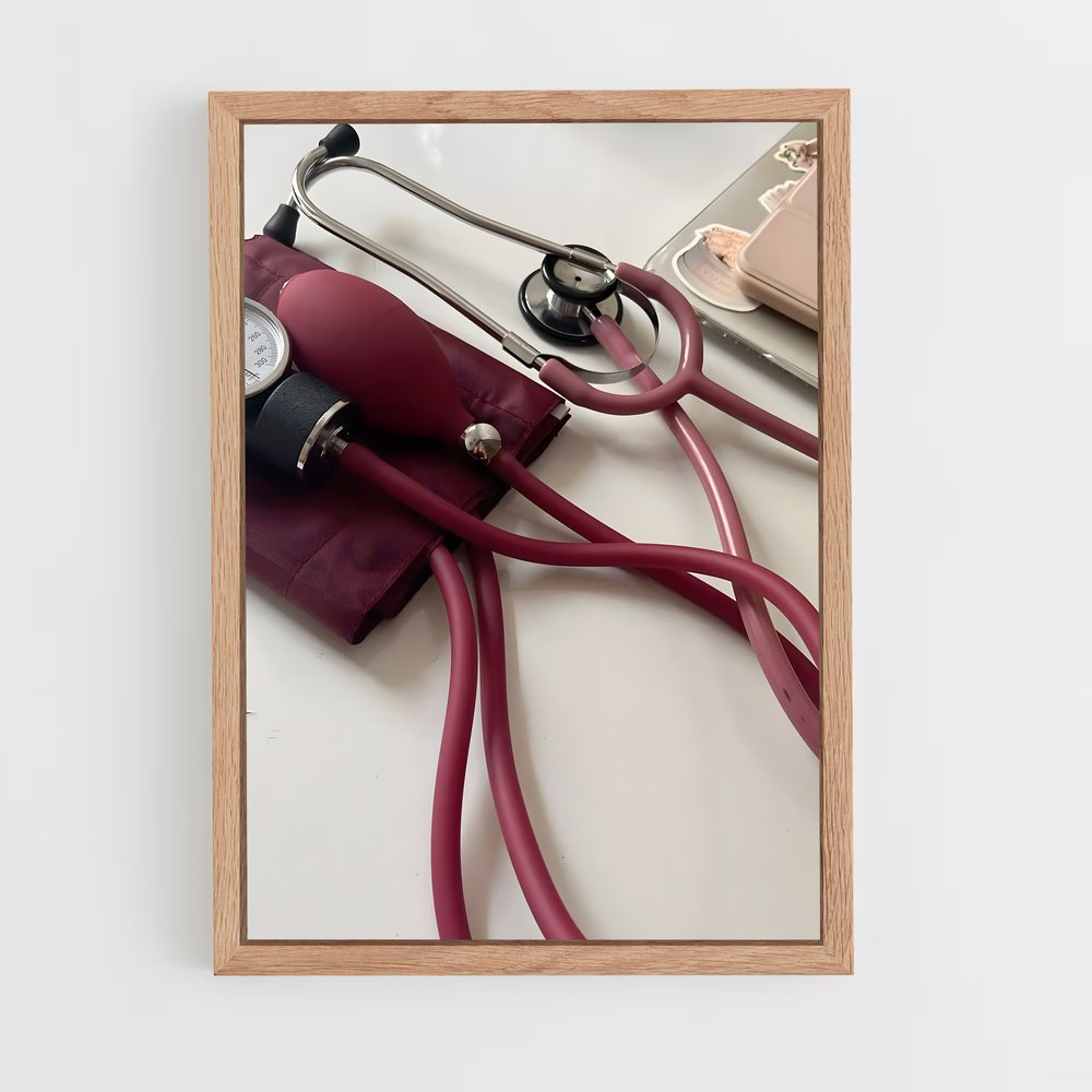 ap-stethoscope-8 cadre Bois clair