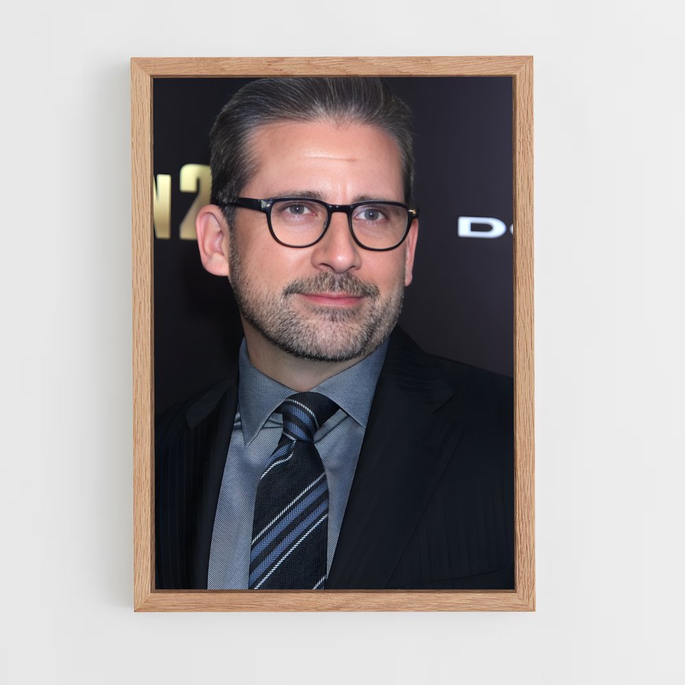ap-steve carell-4 cadre Bois clair