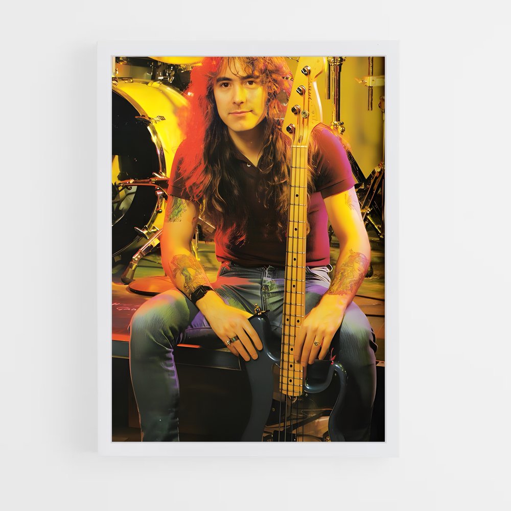 ap-steve harris-1 cadre Blanc