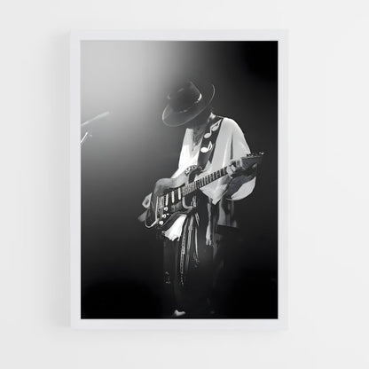 ap-stevie ray vaughan-7 cadre Blanc