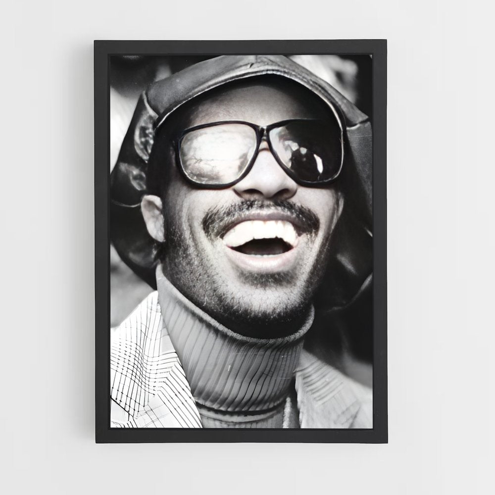 ap-stevie wonder-4 cadre Noir