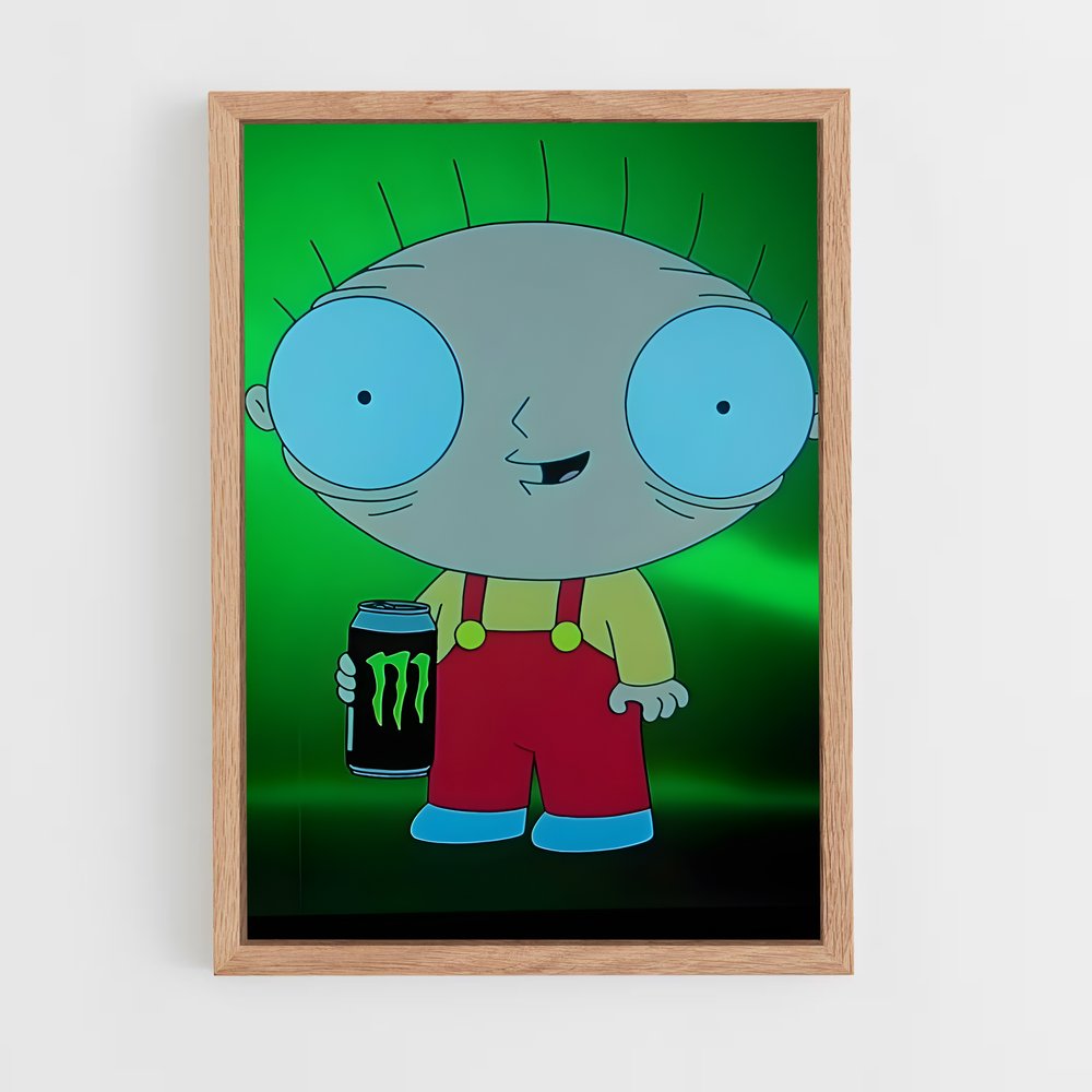 ap-stewie griffin-1 cadre Bois clair