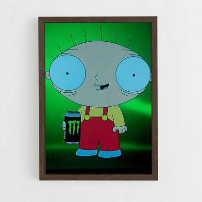 ap-stewie griffin-1 cadre Bois foncé