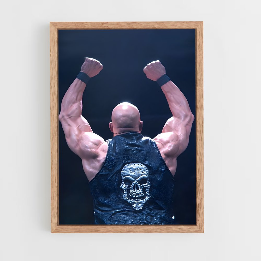 ap-stone cold steve austin-1 cadre Bois clair