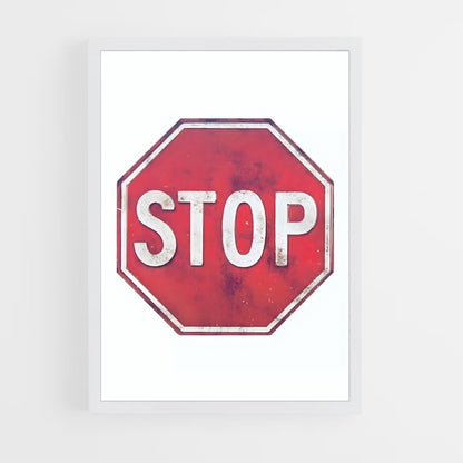 ap-stop sign-3 cadre Blanc