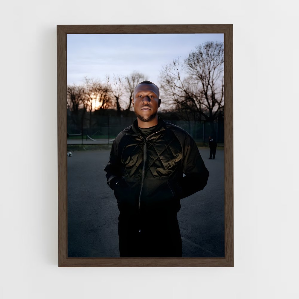 ap-stormzy-4 cadre Bois foncé