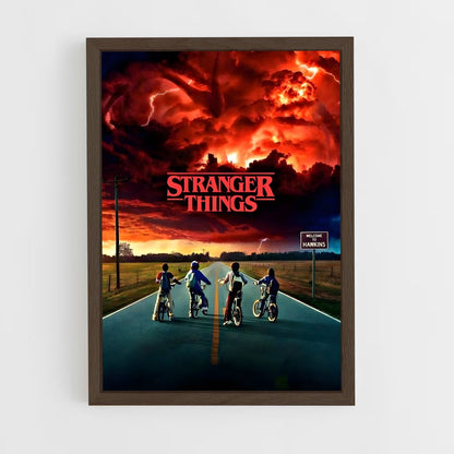 ap-stranger things-1 cadre Bois foncé