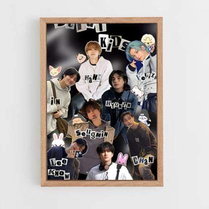 ap-stray kids-3 cadre Bois clair