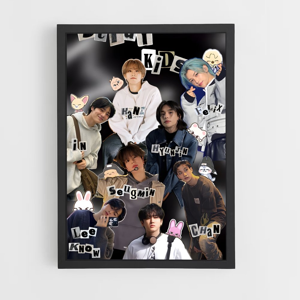 ap-stray kids-3 cadre Noir