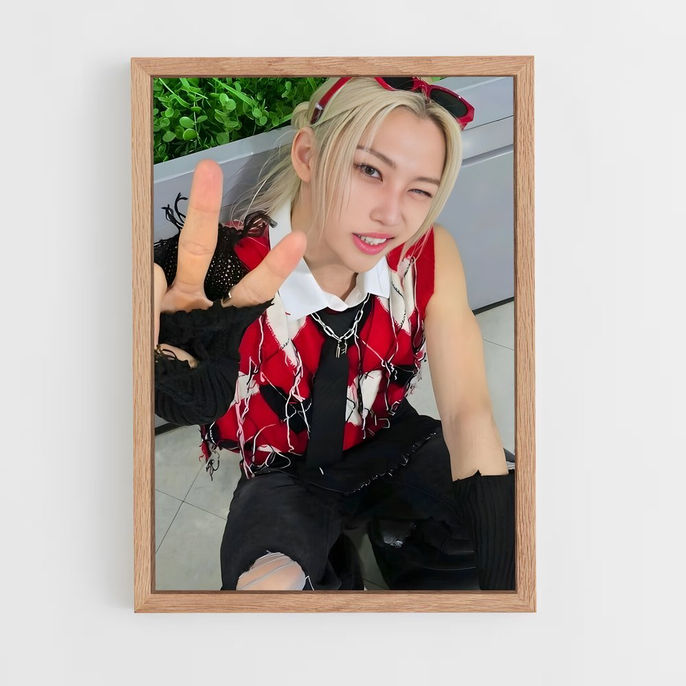 ap-stray kids-4 cadre Bois clair