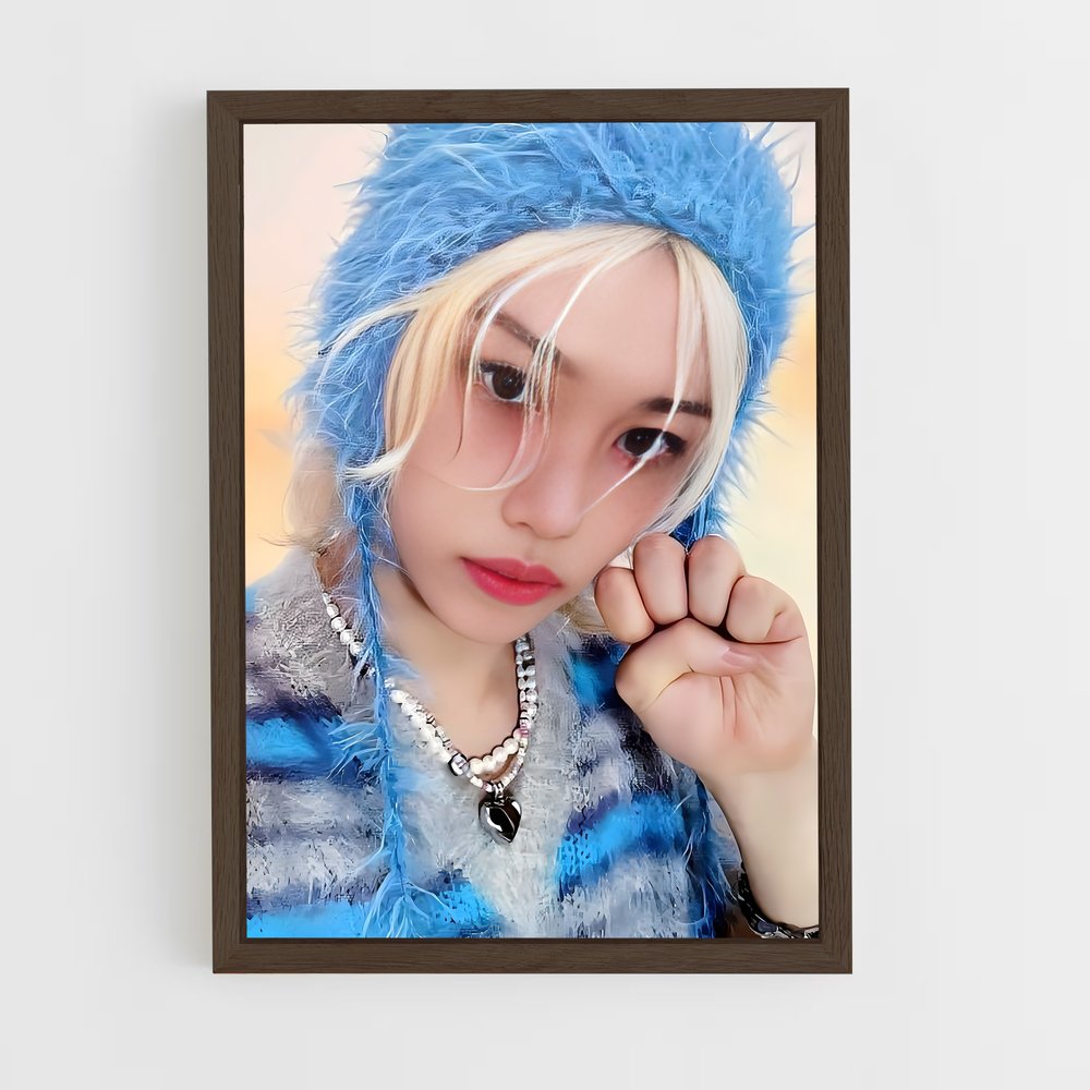 ap-stray kids-5 cadre Bois foncé
