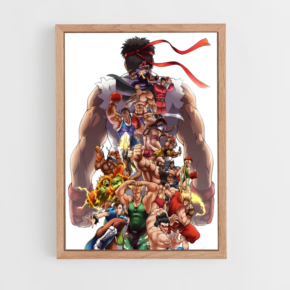 ap-street fighter-10 cadre Bois clair