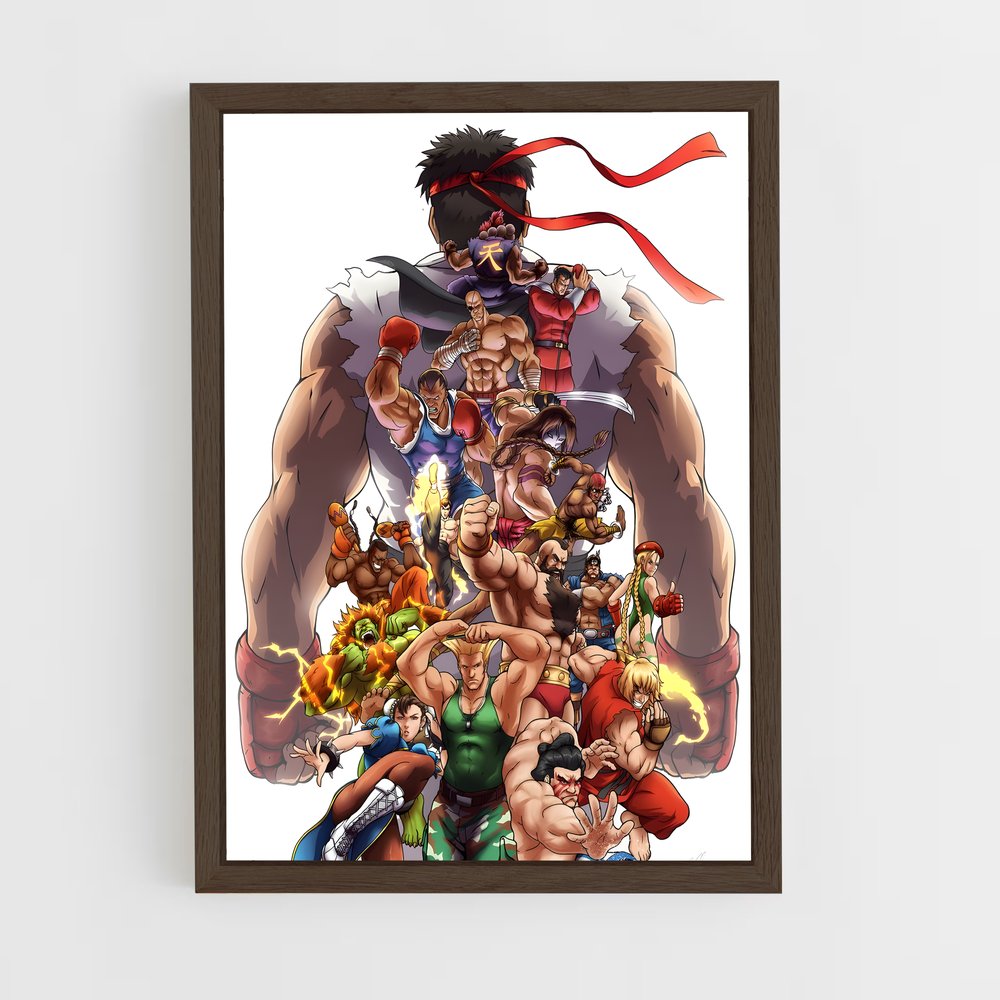 ap-street fighter-10 cadre Bois foncé