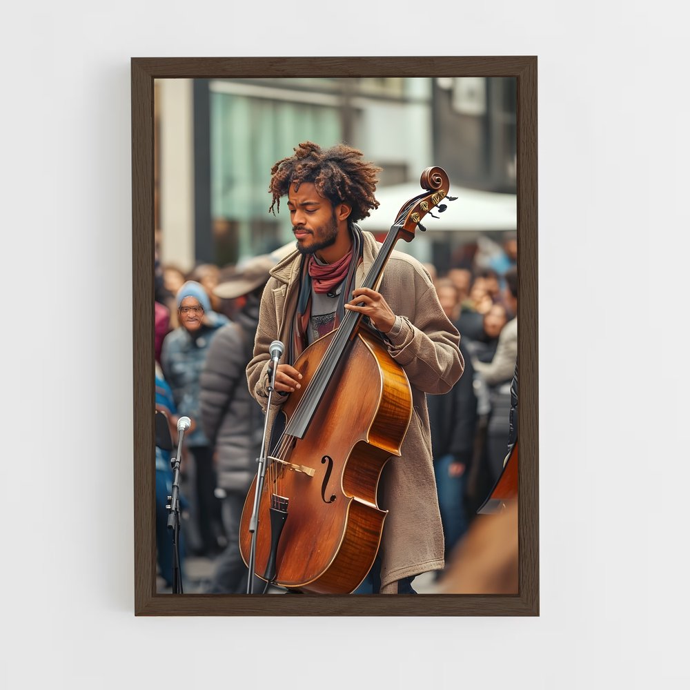 ap-street performer-9 cadre Bois foncé