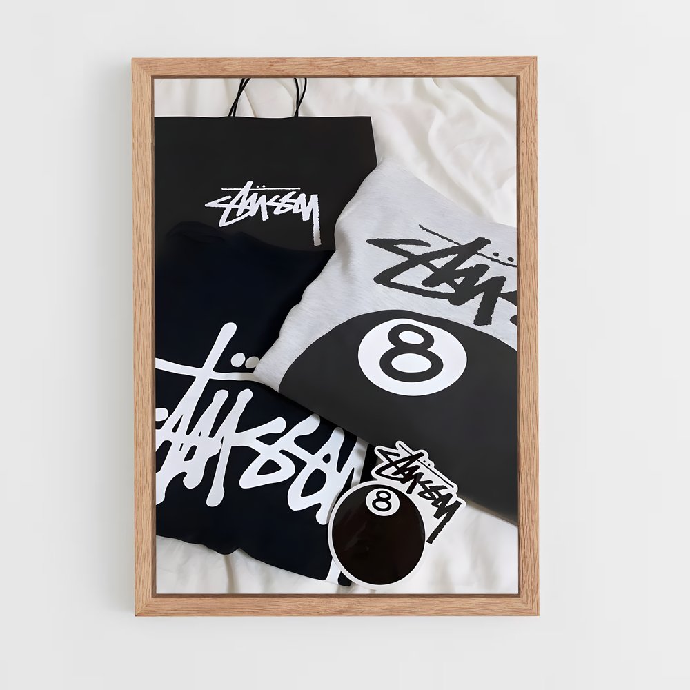 ap-stussy-13 cadre Bois clair