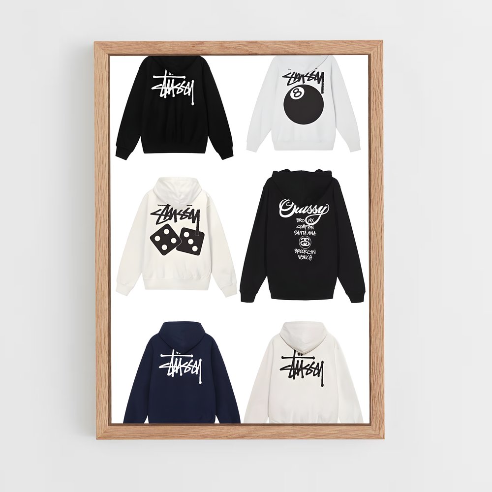 ap-stussy-9 cadre Bois clair