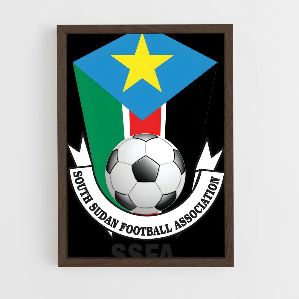 ap-sudan national football team-1 cadre Bois foncé