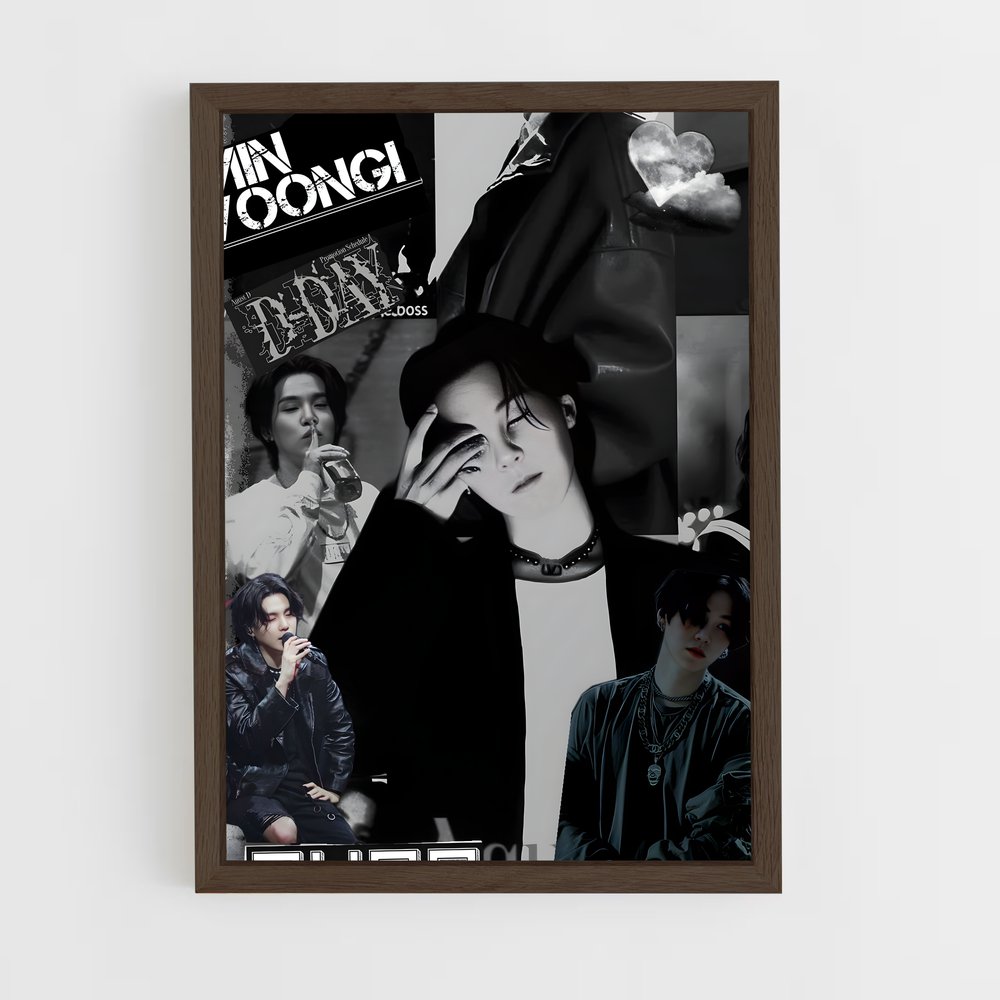 ap-suga bts-8 cadre Bois foncé