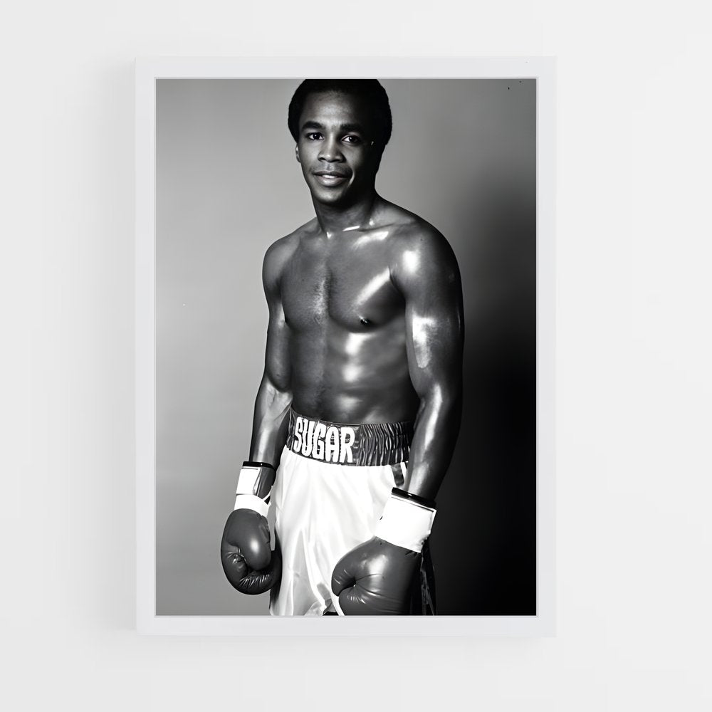 ap-sugar ray leonard-1 cadre Blanc