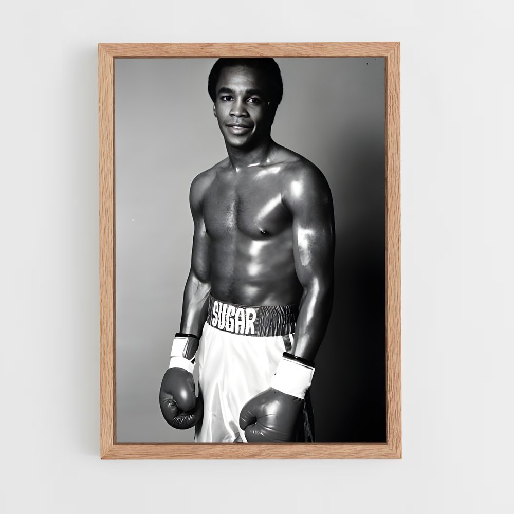 ap-sugar ray leonard-1 cadre Bois clair