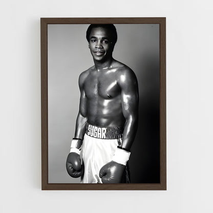 ap-sugar ray leonard-1 cadre Bois foncé
