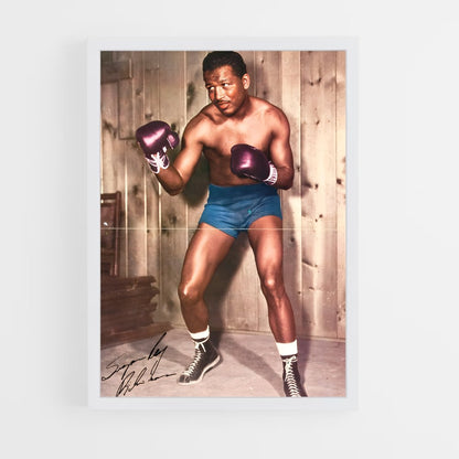 ap-sugar ray robinson-1 cadre Blanc