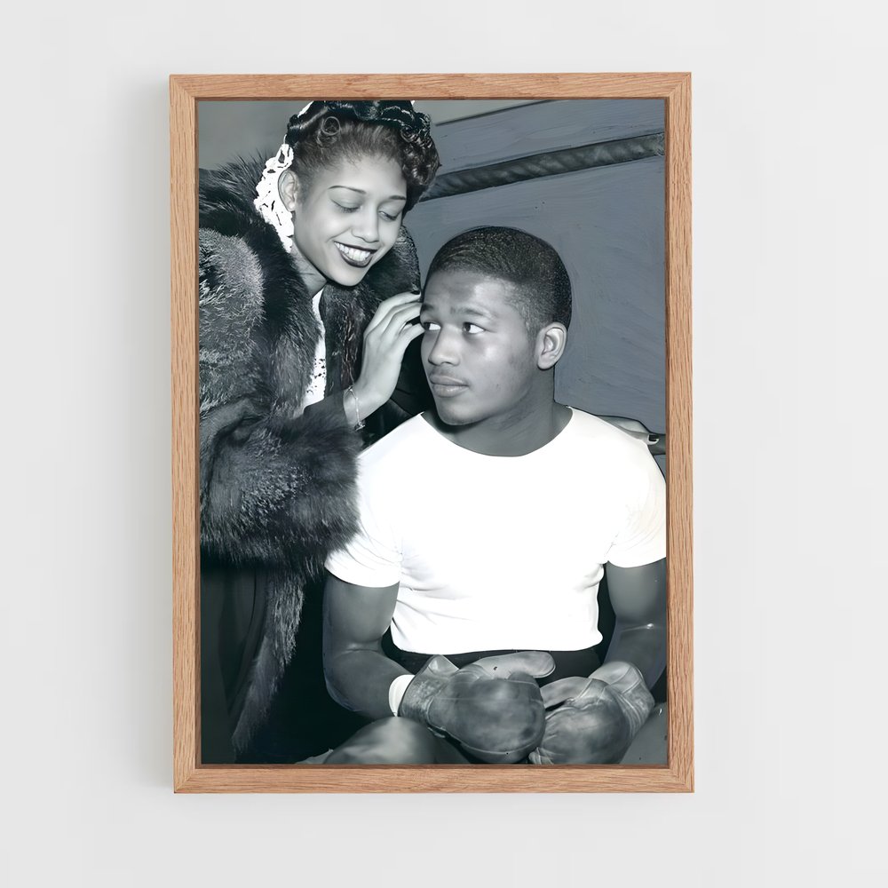 ap-sugar ray robinson-4 cadre Bois clair