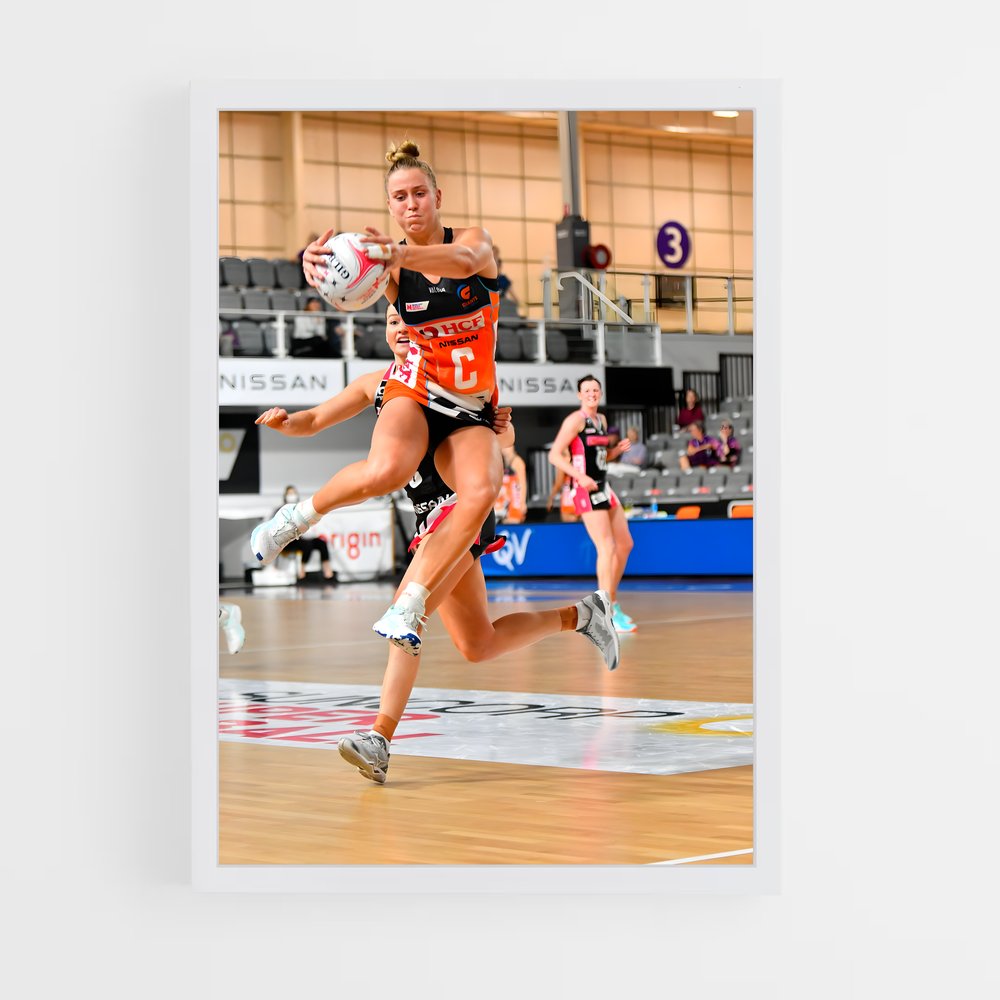 ap-suncorp super netball-2 cadre Blanc
