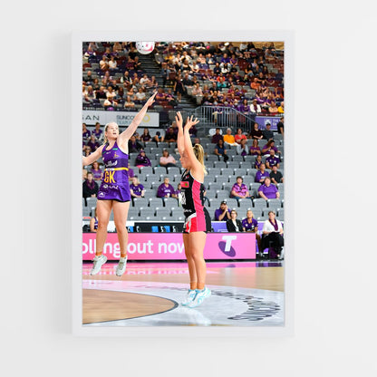 ap-suncorp super netball-3 cadre Blanc