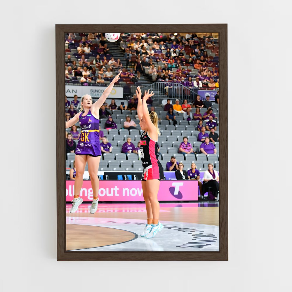 ap-suncorp super netball-3 cadre Bois foncé