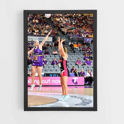 ap-suncorp super netball-3 cadre Noir