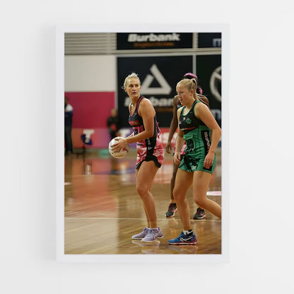 ap-suncorp super netball-5 cadre Blanc