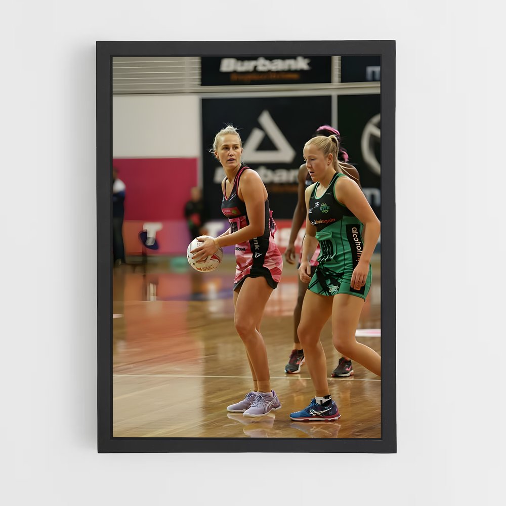 ap-suncorp super netball-5 cadre Noir