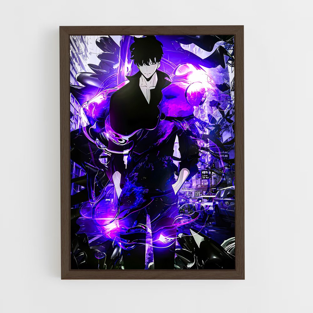 ap-sung jin woo-1 cadre Bois foncé