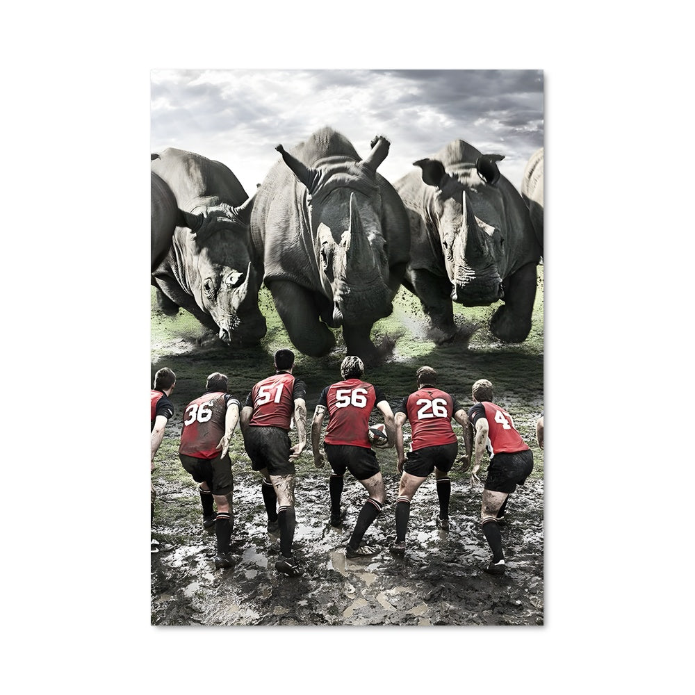 Poster Boue et Rugby