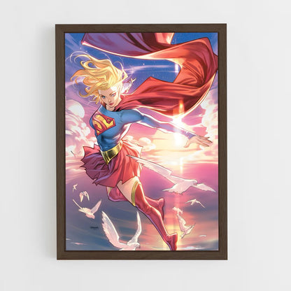 ap-supergirl-3 cadre Bois foncé