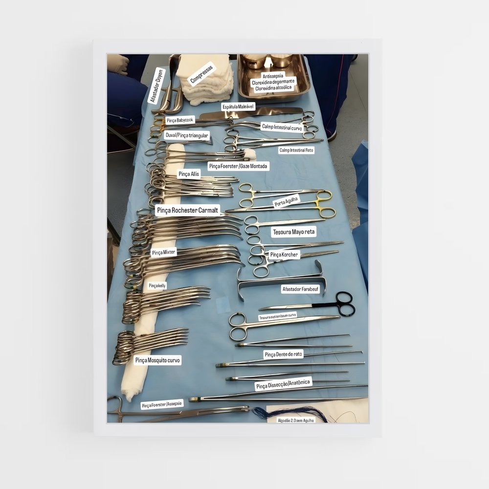 ap-surgical instruments-4 cadre Blanc