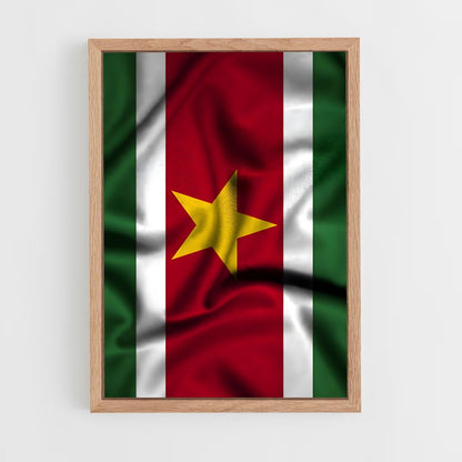 ap-suriname flag-1 cadre Bois clair