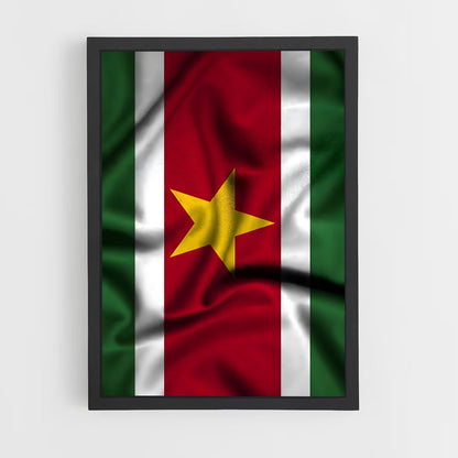 ap-suriname flag-1 cadre Noir