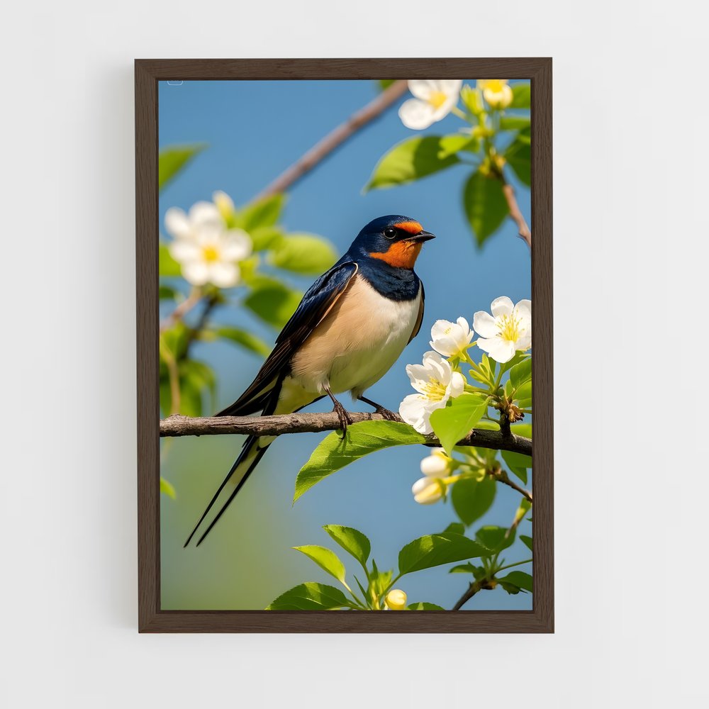 ap-swallow-10 cadre Bois foncé