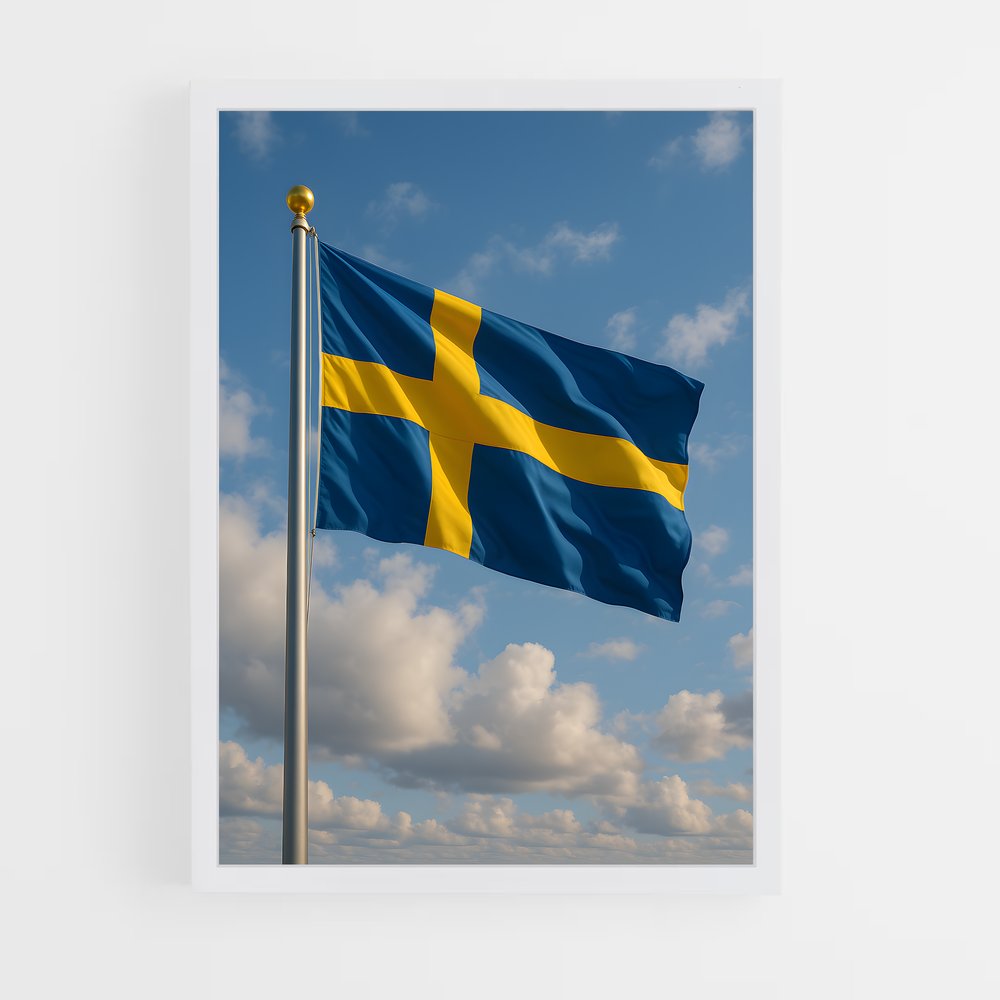 ap-sweden flag-1 cadre Blanc