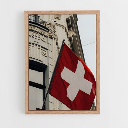 ap-switzerland flag-1 cadre Bois clair