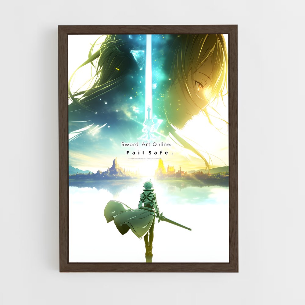 ap-sword art online-11 cadre Bois foncé