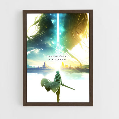 ap-sword art online-11 cadre Bois foncé